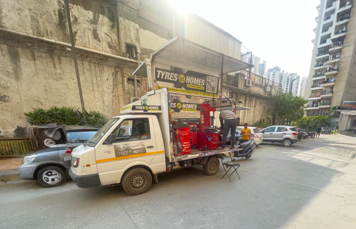 Tyre service at home